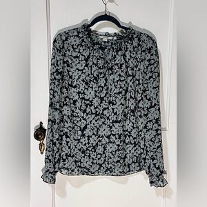 Boden Sheer Floral Top